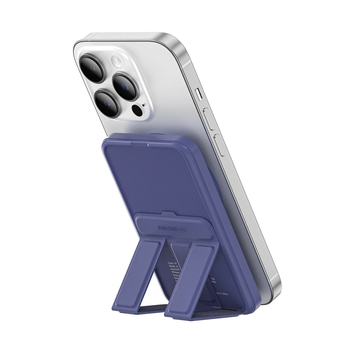 "AMAZINGTHING Thunder Pro Mag WireIess Powerbank 5,000 mAh with Stand - Blue"