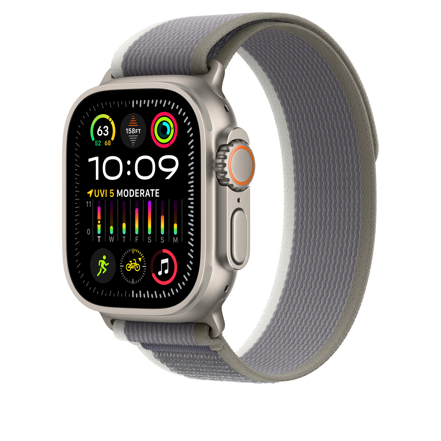 49mm Green/Gray Trail Loop - S/M
