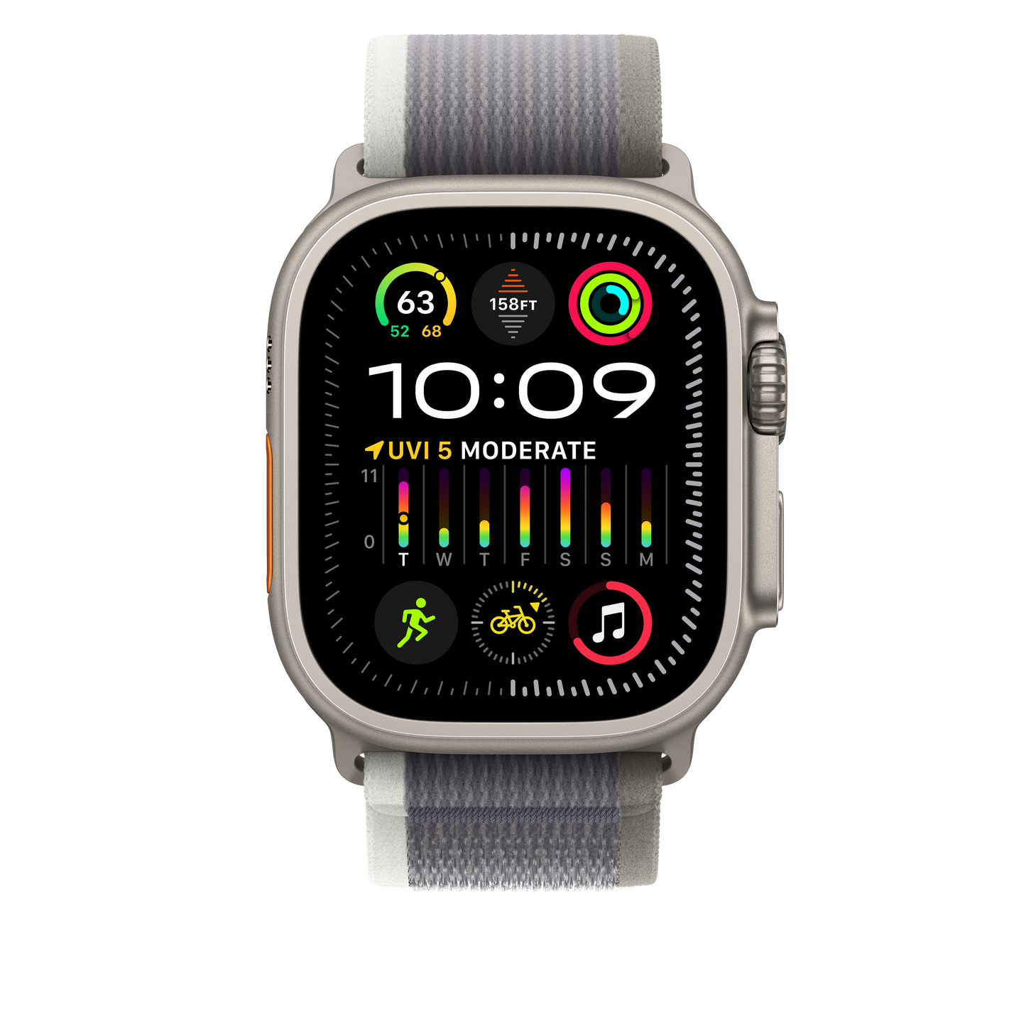 49mm Green/Gray Trail Loop - S/M