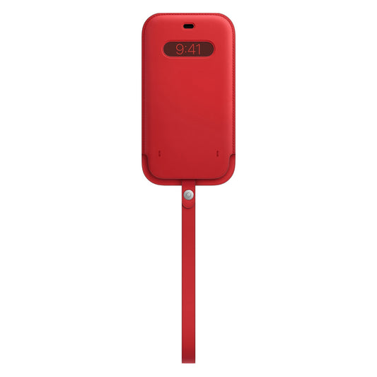 iPhone 12 Pro Max Leather Sleeve with MagSafe - (PRODUCT)RED