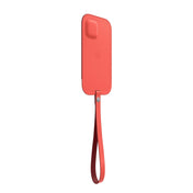 iPhone 12 mini Leather Sleeve with MagSafe - Pink Citrus