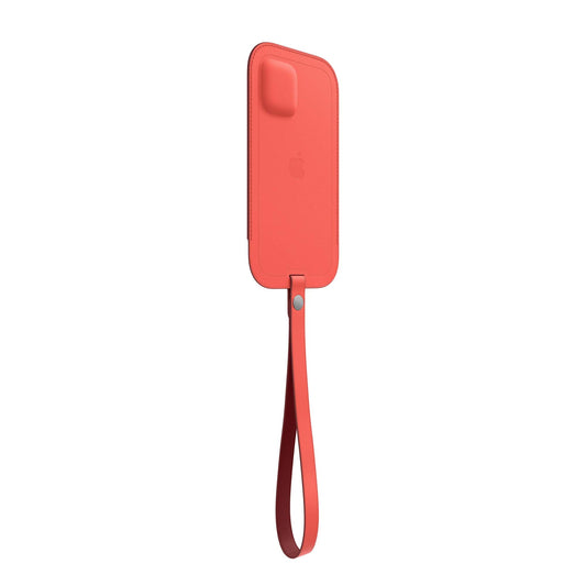 iPhone 12 mini Leather Sleeve with MagSafe - Pink Citrus