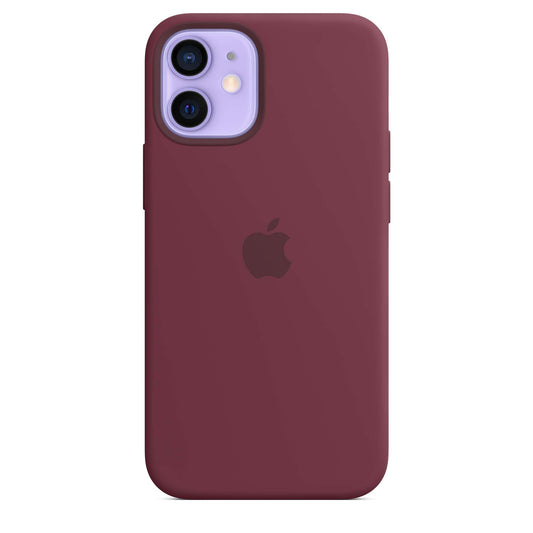 iPhone 12 mini Silicone Case with MagSafe - Plum