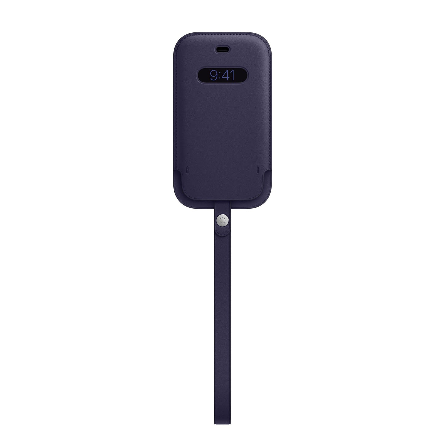 iPhone 12 mini Leather Sleeve with MagSafe - Deep Violet