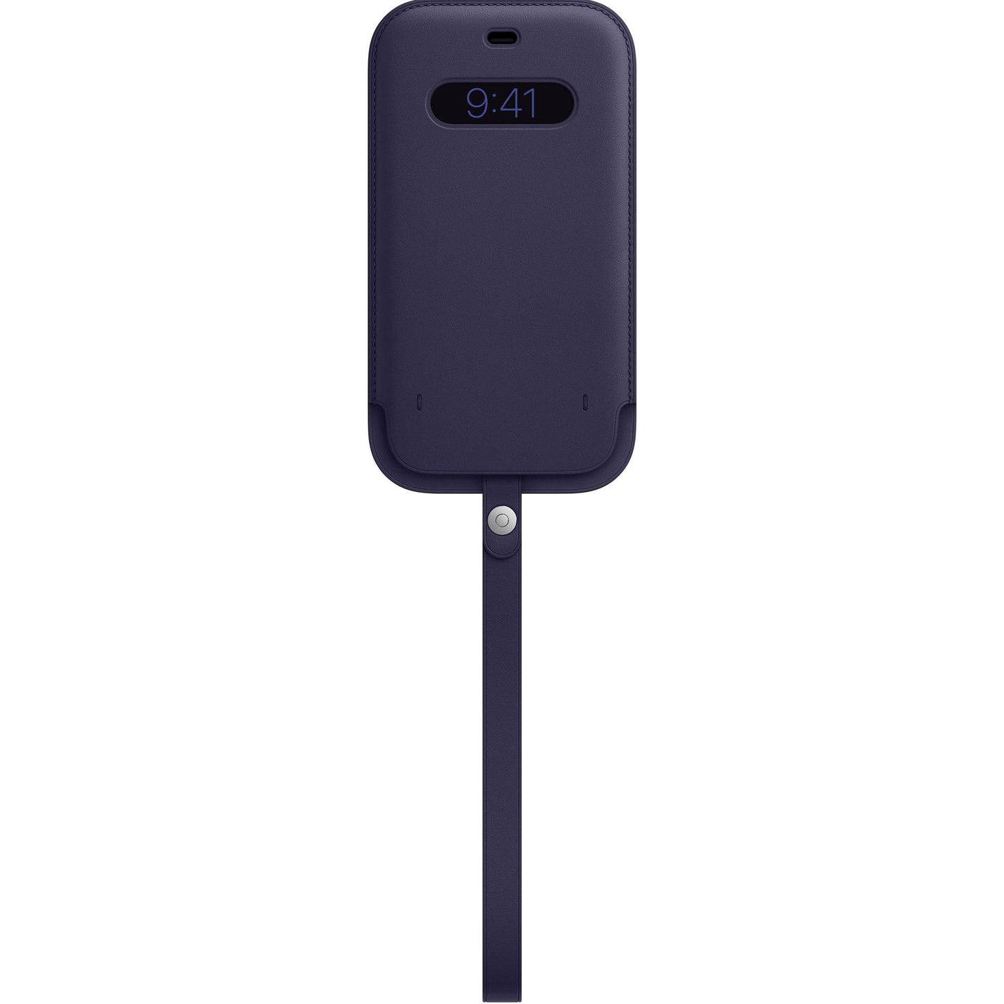 iPhone 12 Pro Max Leather Sleeve with MagSafe - Deep Violet