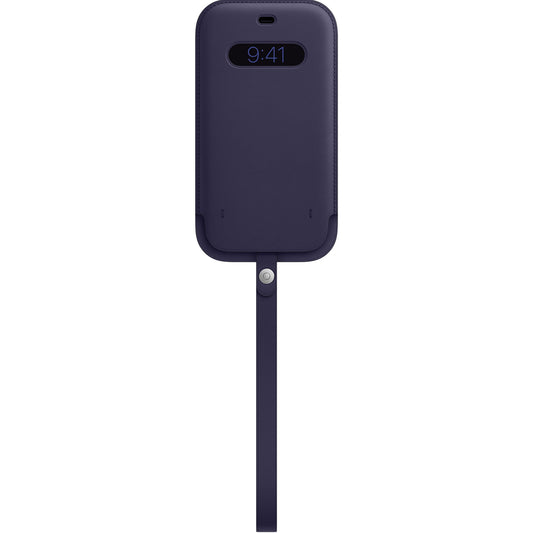 iPhone 12 Pro Max Leather Sleeve with MagSafe - Deep Violet
