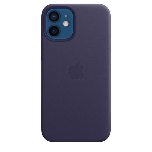 iPhone 12 mini Leather Case with MagSafe - Deep Violet
