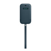 iPhone 12 mini Leather Sleeve with MagSafe - Baltic Blue