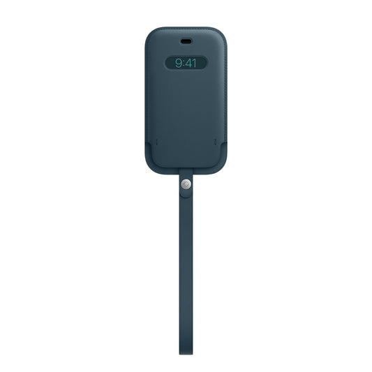 iPhone 12 mini Leather Sleeve with MagSafe - Baltic Blue