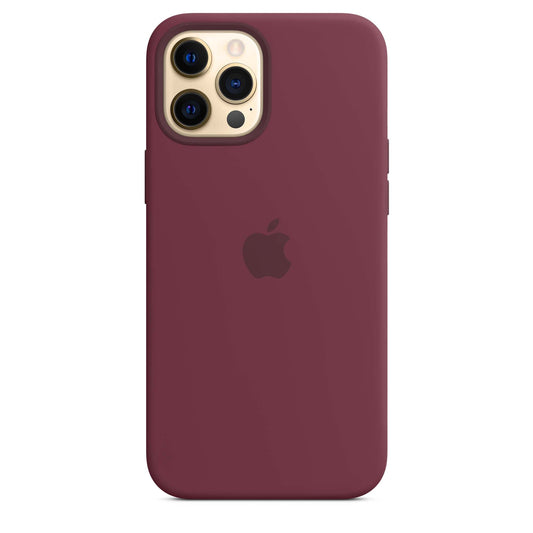 iPhone 12 Pro Max Silicone Case with MagSafe - Plum