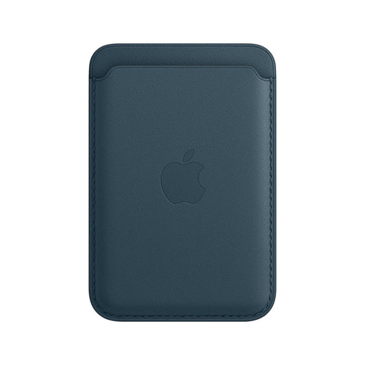 iPhone Leather Wallet with MagSafe - Baltic Blue