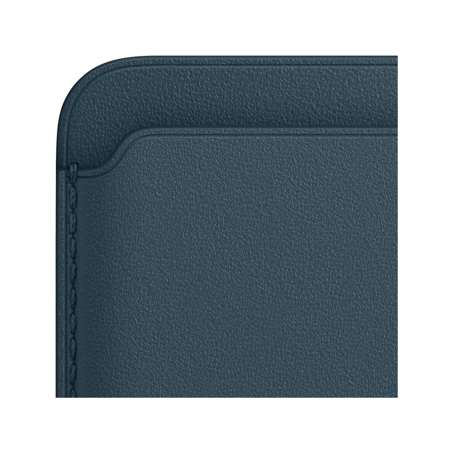 iPhone Leather Wallet with MagSafe - Baltic Blue