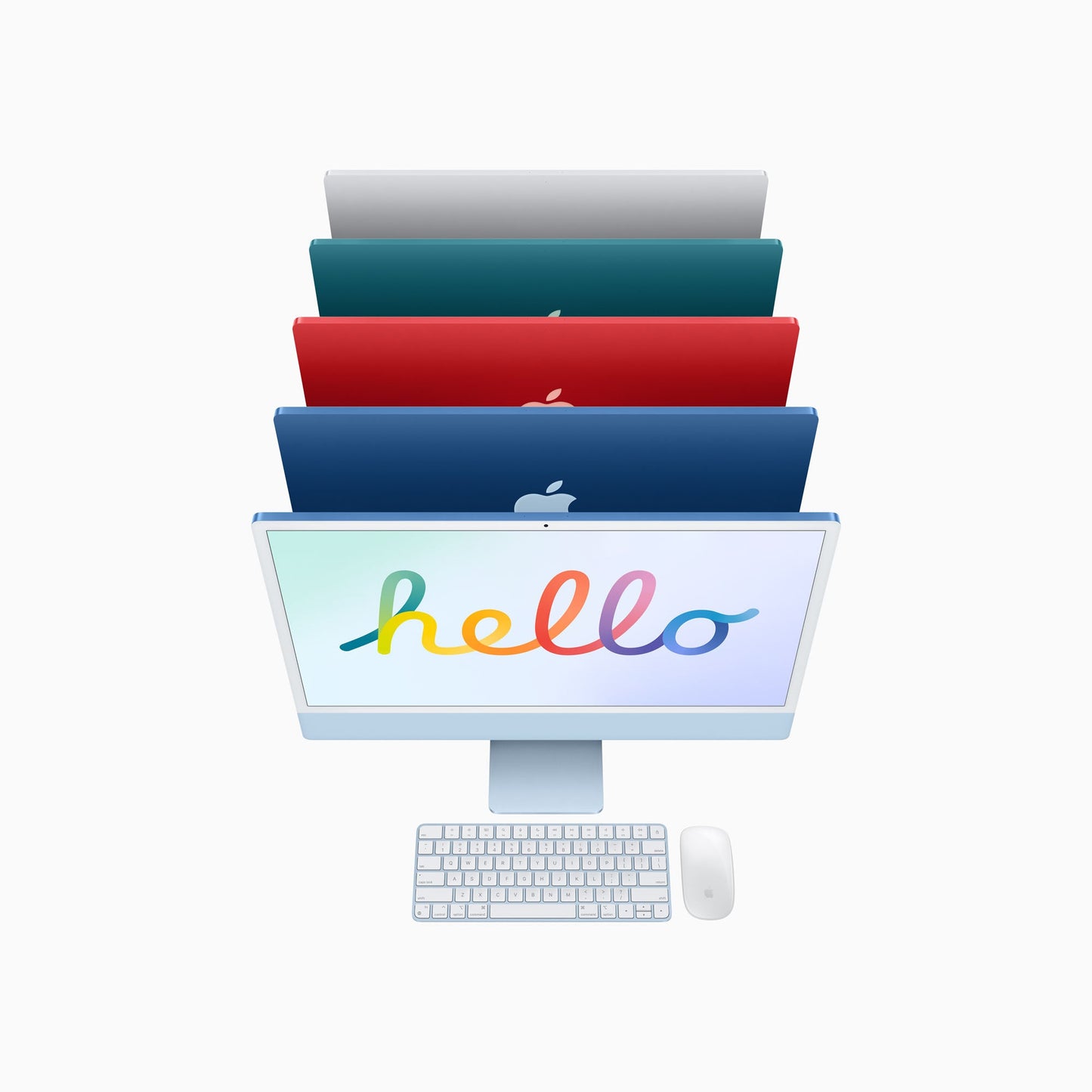 24-inch iMac with Retina 4.5K display: Apple M1 chip with 8-core CPU and 8-core GPU 256GB - Silver