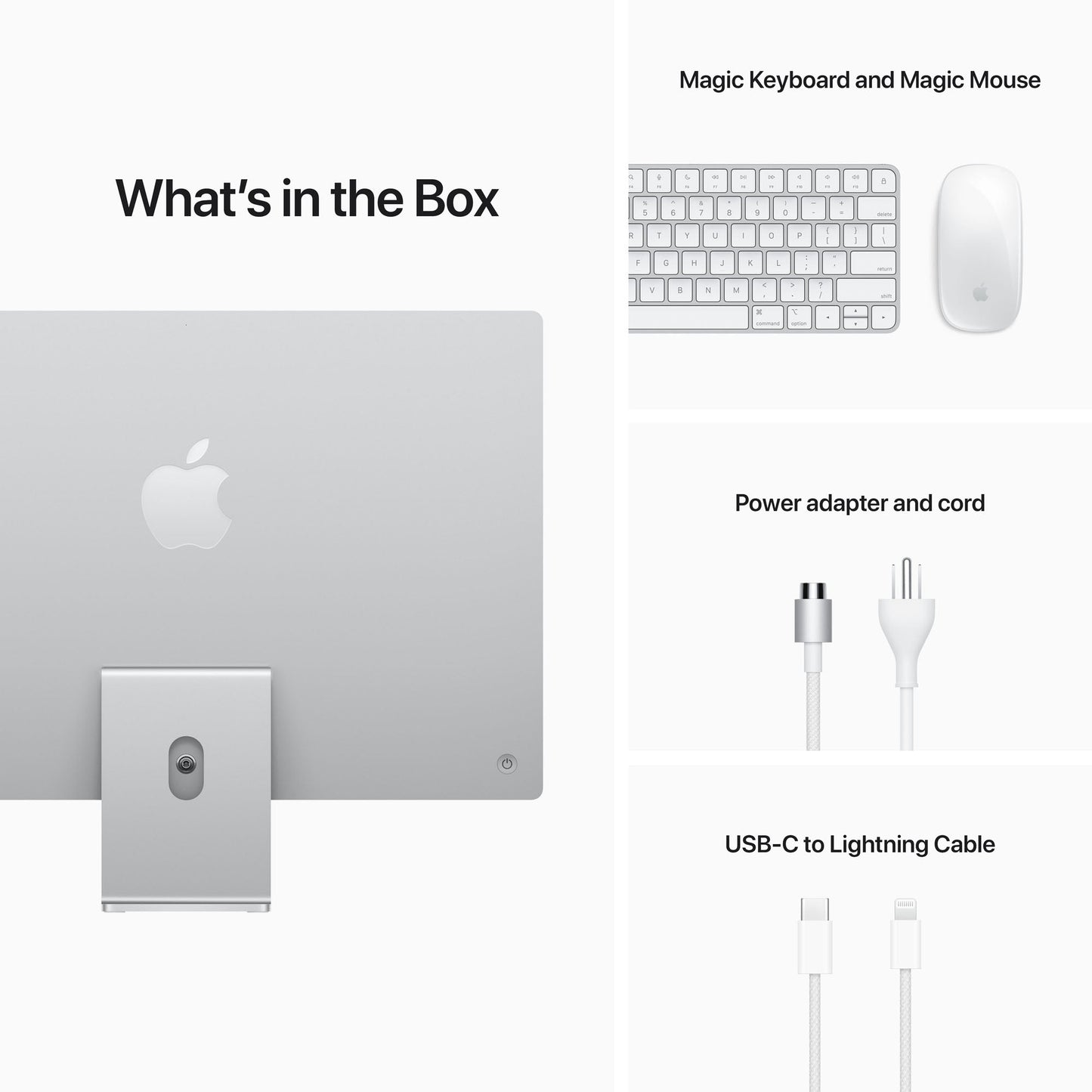 24-inch iMac with Retina 4.5K display: Apple M1Êchip with 8_core CPU and 8_core GPU 512GB - Silver