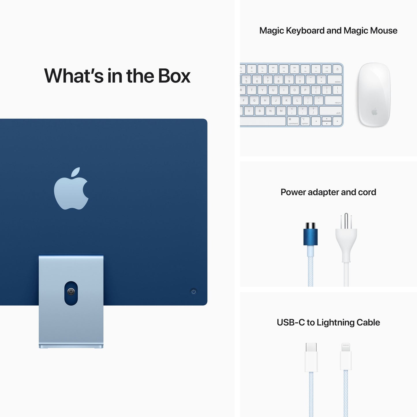 24-inch iMac with Retina 4.5K display: Apple M1Êchip with 8_core CPU and 7_core GPU 256GB - Blue