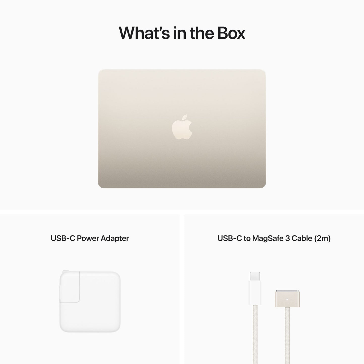 13-inch MacBook Air: Apple M2 chip with 8-core CPU and 8-core GPU 256GB - Starlight
