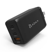 ADAM ELEMENTS Omnia F6 65W 3-port USB-C GaN  Wall Charger + USB-C to C Cable 2m - Black