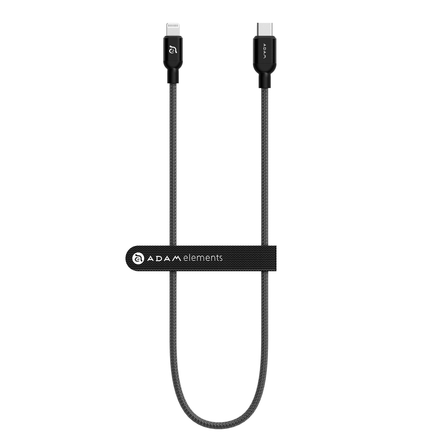 ADAM ELEMENTS PeAk II C200B USB-C to Lightning Cable 2m - Black
