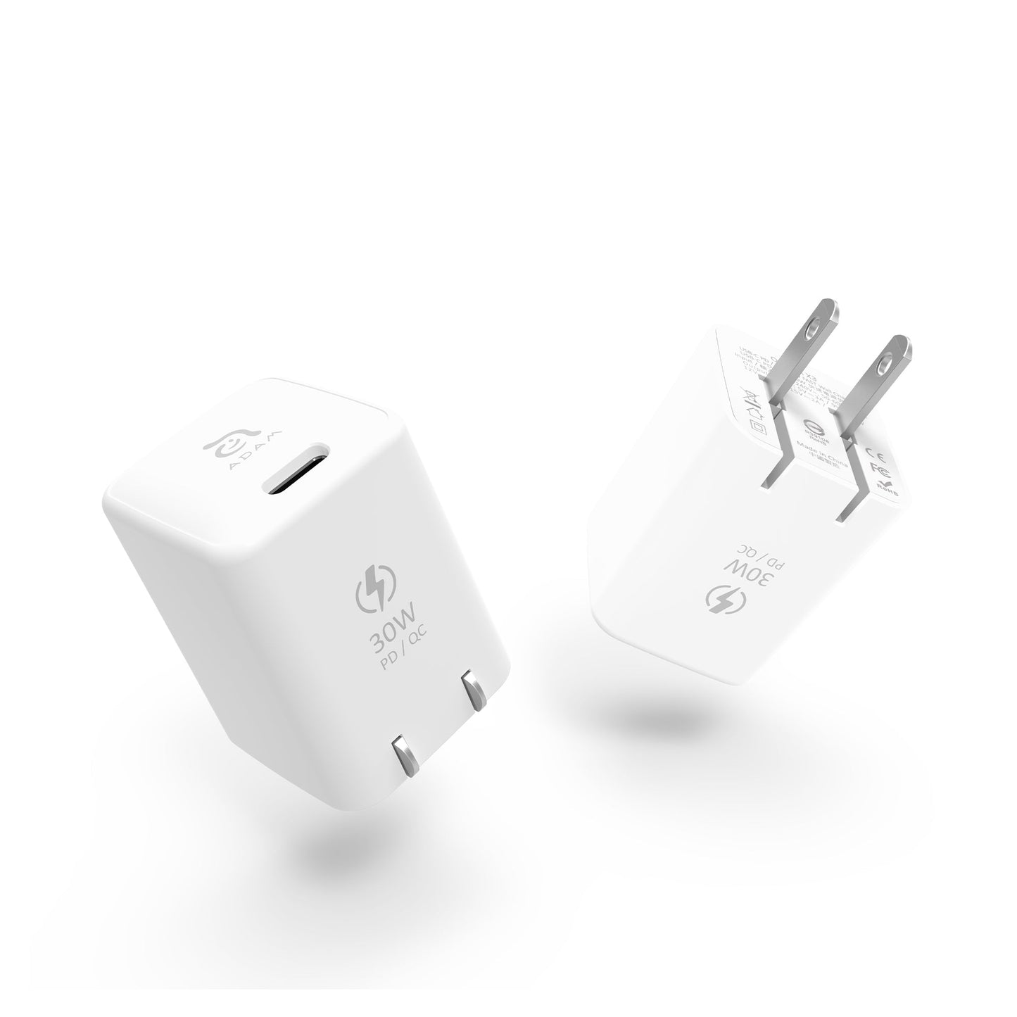 ADAM ELEMENTS Omnia X3 30W USB-C PD Wall Charger - White