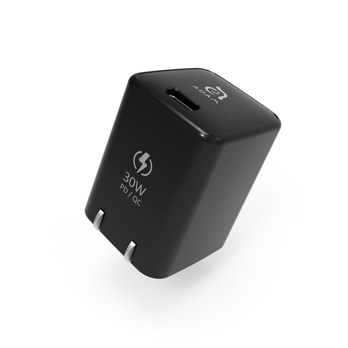 ADAM ELEMENTS Omnia X3 30W USB-C PD Wall Charger + USB-C to Lightning 1.2m - Black