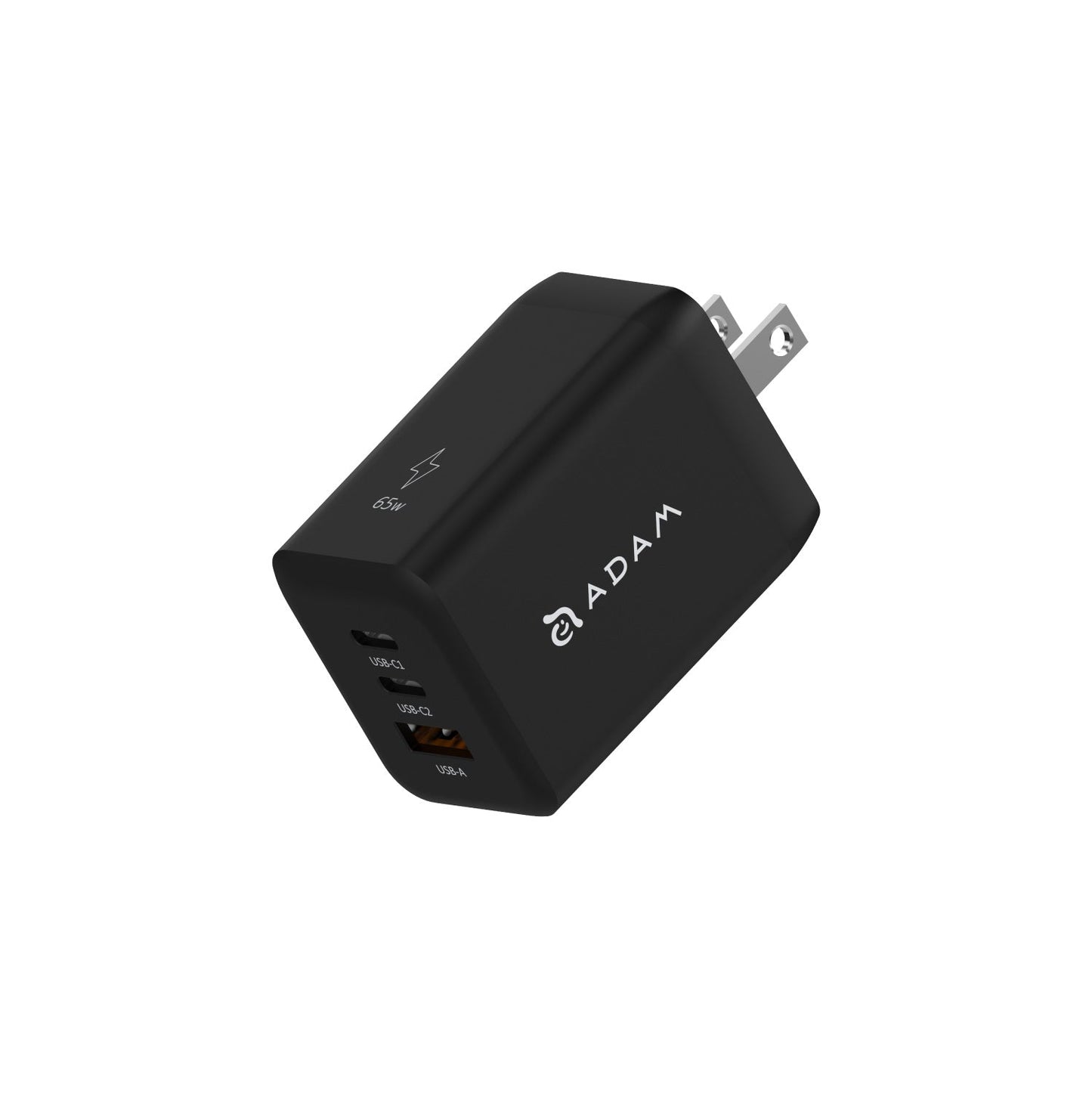 ADAM ELEMENTS OMNIA X65 GaN 65W 3-Port Wall Charger - Black