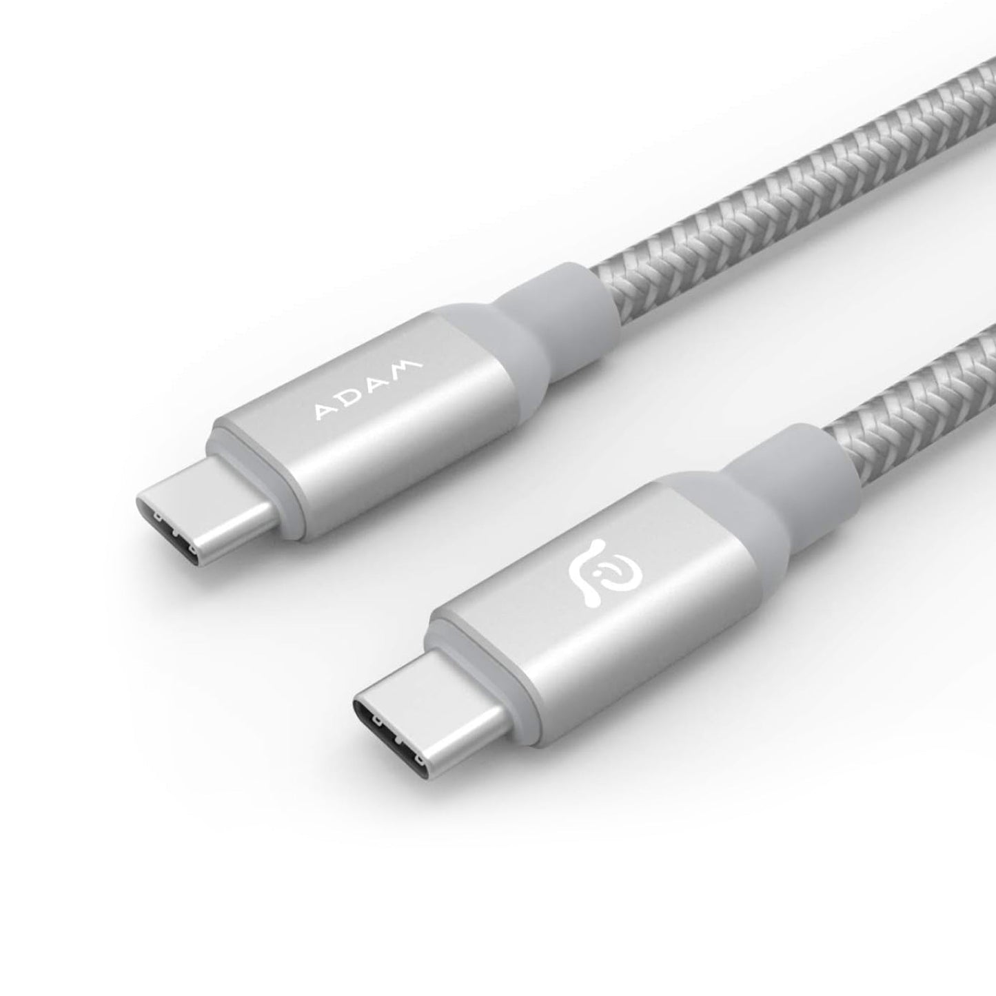 ADAM ELEMENTS Casa C200 USB-C to USB-C 100W Cable - Silver