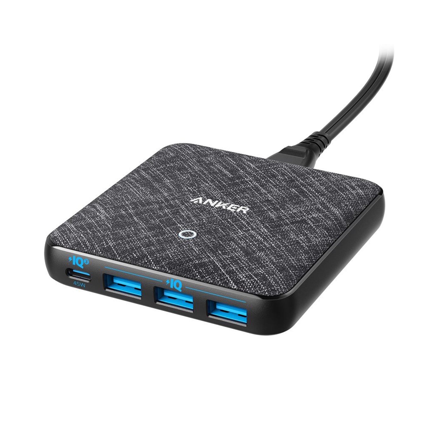 ANKER PowerPort Atom III Slim 4-port w/ USB-C Wall Charger - Black