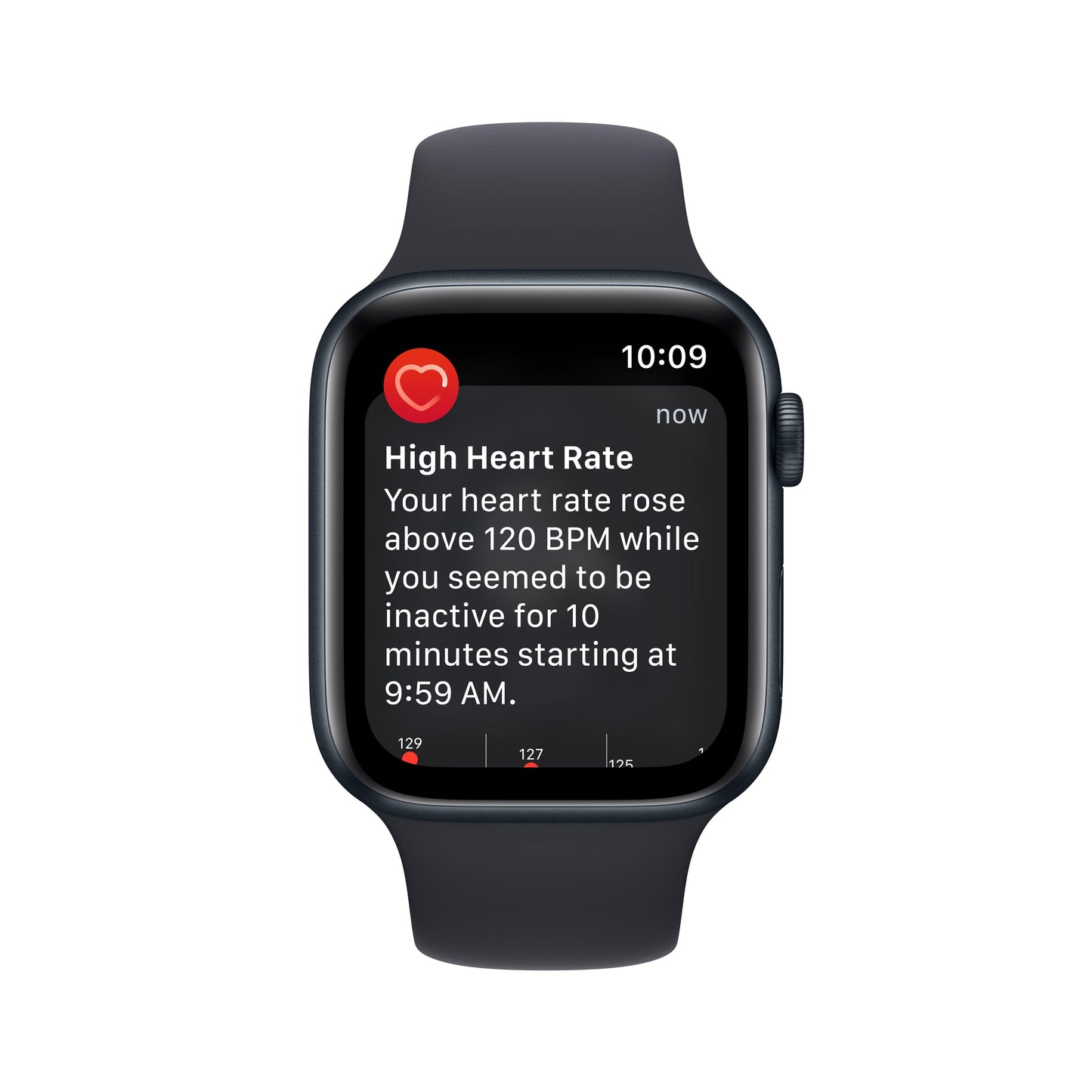 Apple Watch SE GPS 44mm Midnight Aluminum Case with Midnight Sport Band - Regular