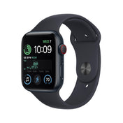 Apple Watch SE GPS + Cellular 44mm Midnight Aluminum Case with Midnight Sport Band - Regular