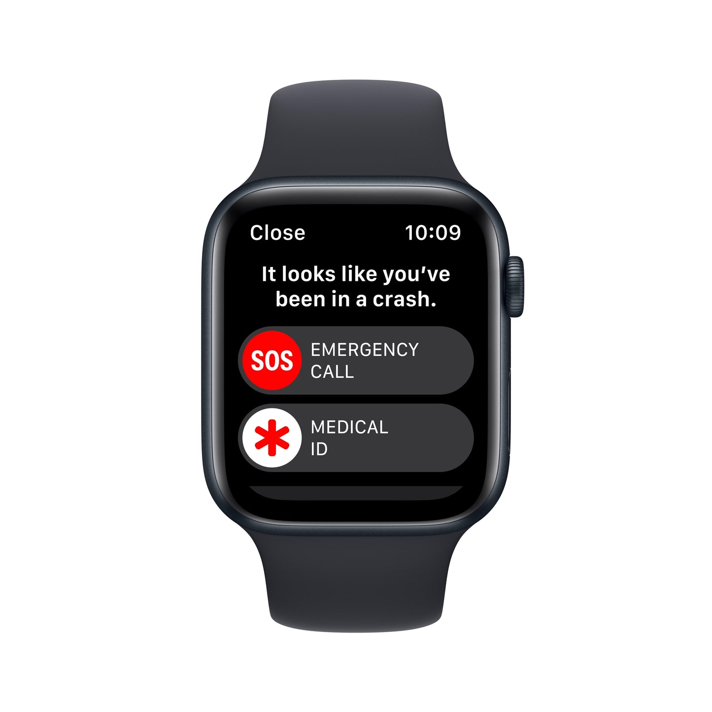 Apple Watch SE GPS + Cellular 44mm Midnight Aluminum Case with Midnight Sport Band - Regular