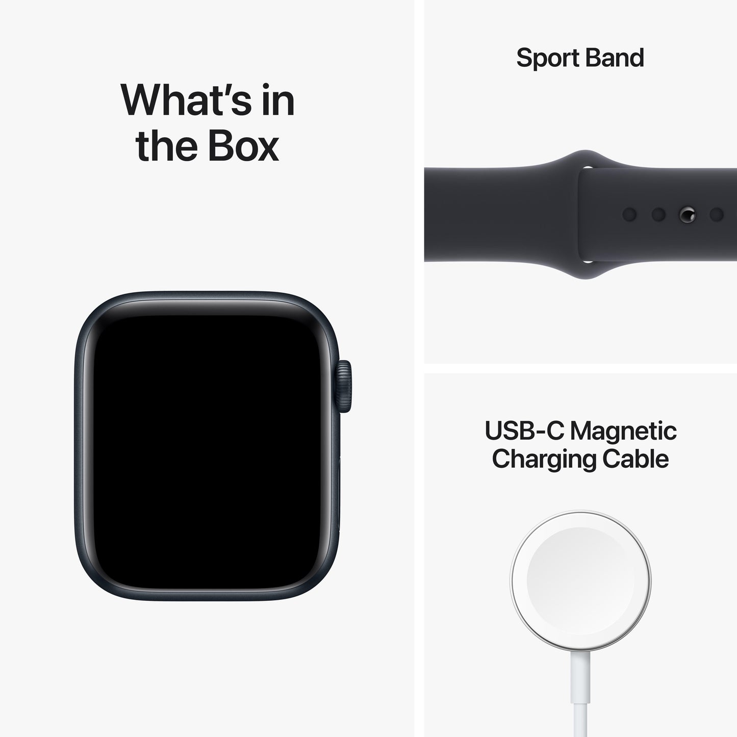 Apple Watch SE GPS + Cellular 44mm Midnight Aluminum Case with Midnight Sport Band - Regular