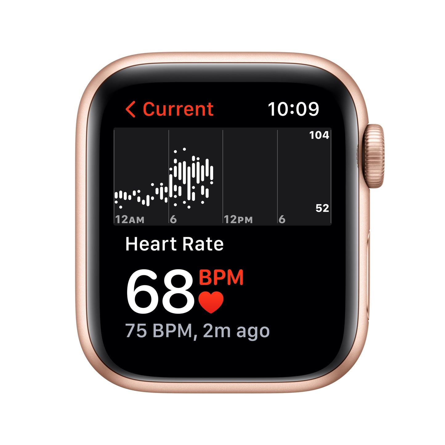 Apple Watch SE GPS, 40mm Gold Aluminum Case with Starlight Sport Band - Regular