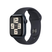 Apple Watch SE GPS 40mm Midnight Aluminum Case with Midnight Sport Band - S/M