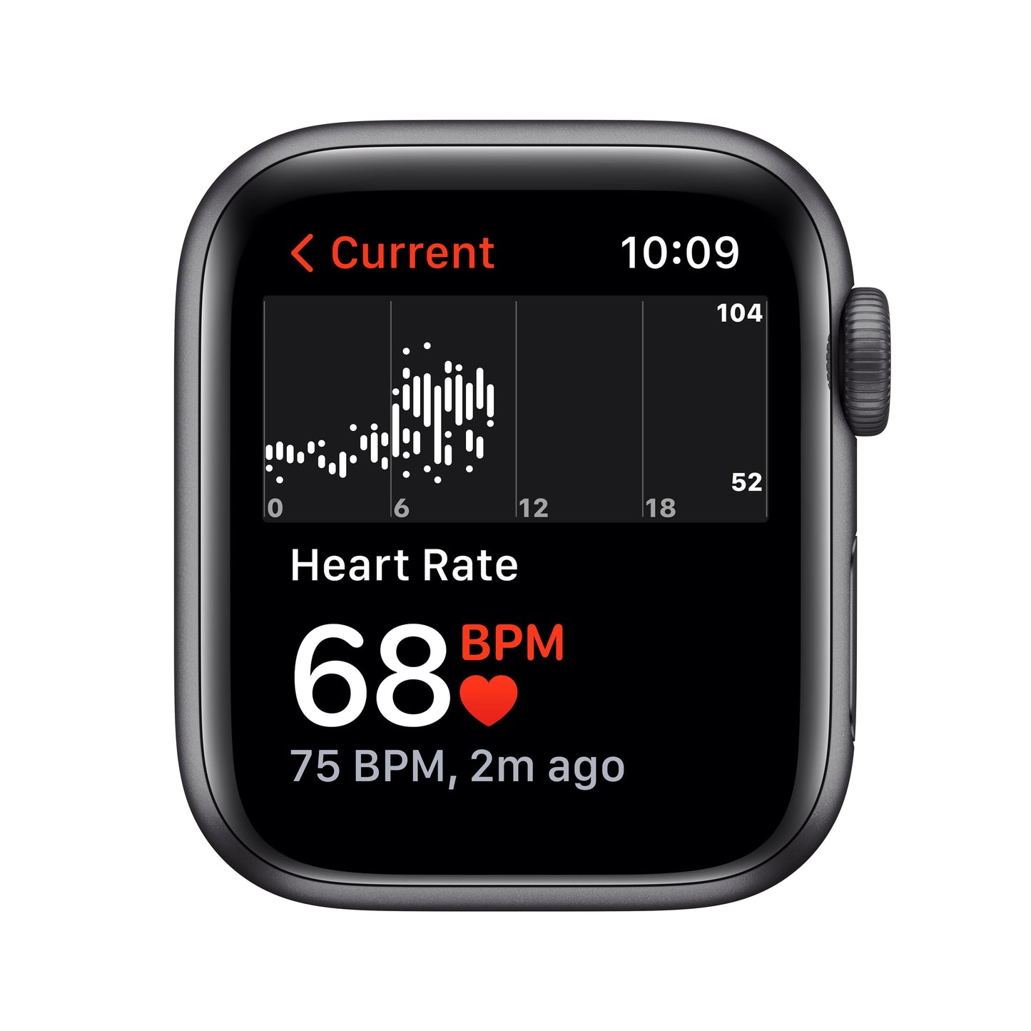 Apple Watch SE GPS, 40mm Space Gray Aluminum Case with Midnight Sport Band - Regular