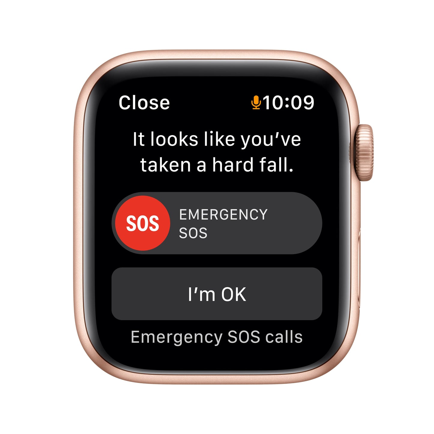 Apple Watch SE GPS, 44mm Gold Aluminum Case with Starlight Sport Band - Regular