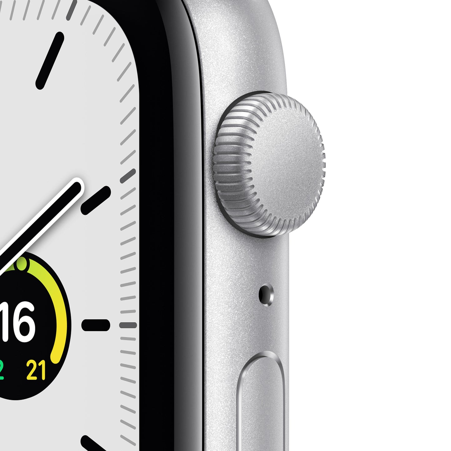Apple Watch SE GPS, 44mm Silver Aluminum Case with Abyss Blue Sport Band - Regular