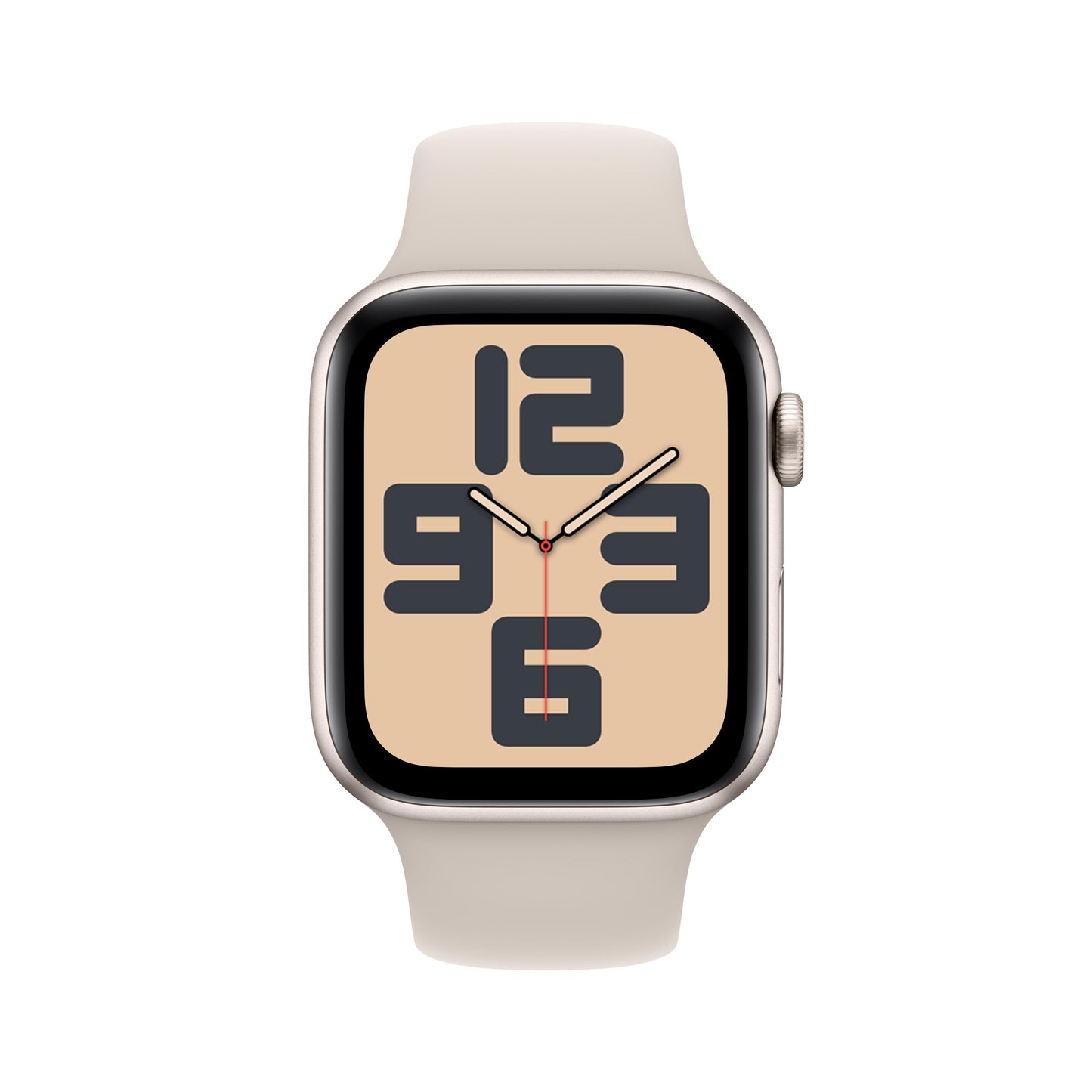 Apple Watch SE GPS 44mm Starlight Aluminum Case with Starlight Sport Band - S/M