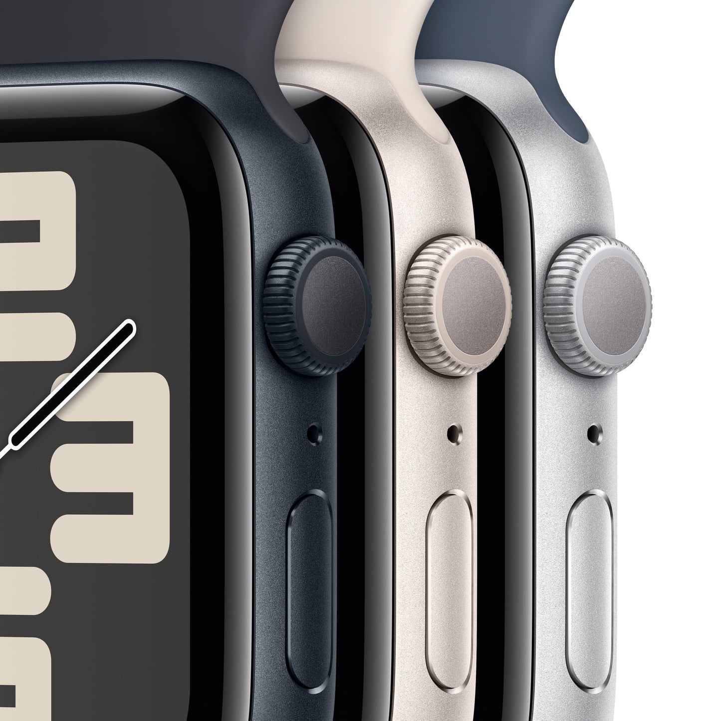 Apple Watch SE GPS 44mm Starlight Aluminum Case with Starlight Sport Band - M/L