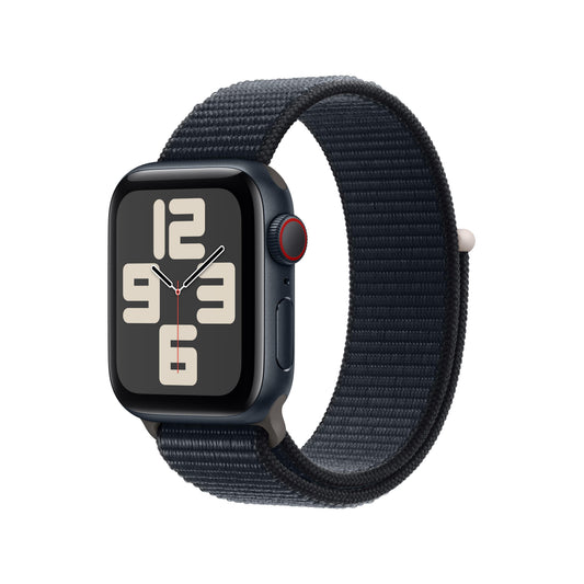 Apple Watch SE GPS + Cellular 40mm Midnight Aluminum Case with Midnight Sport Loop
