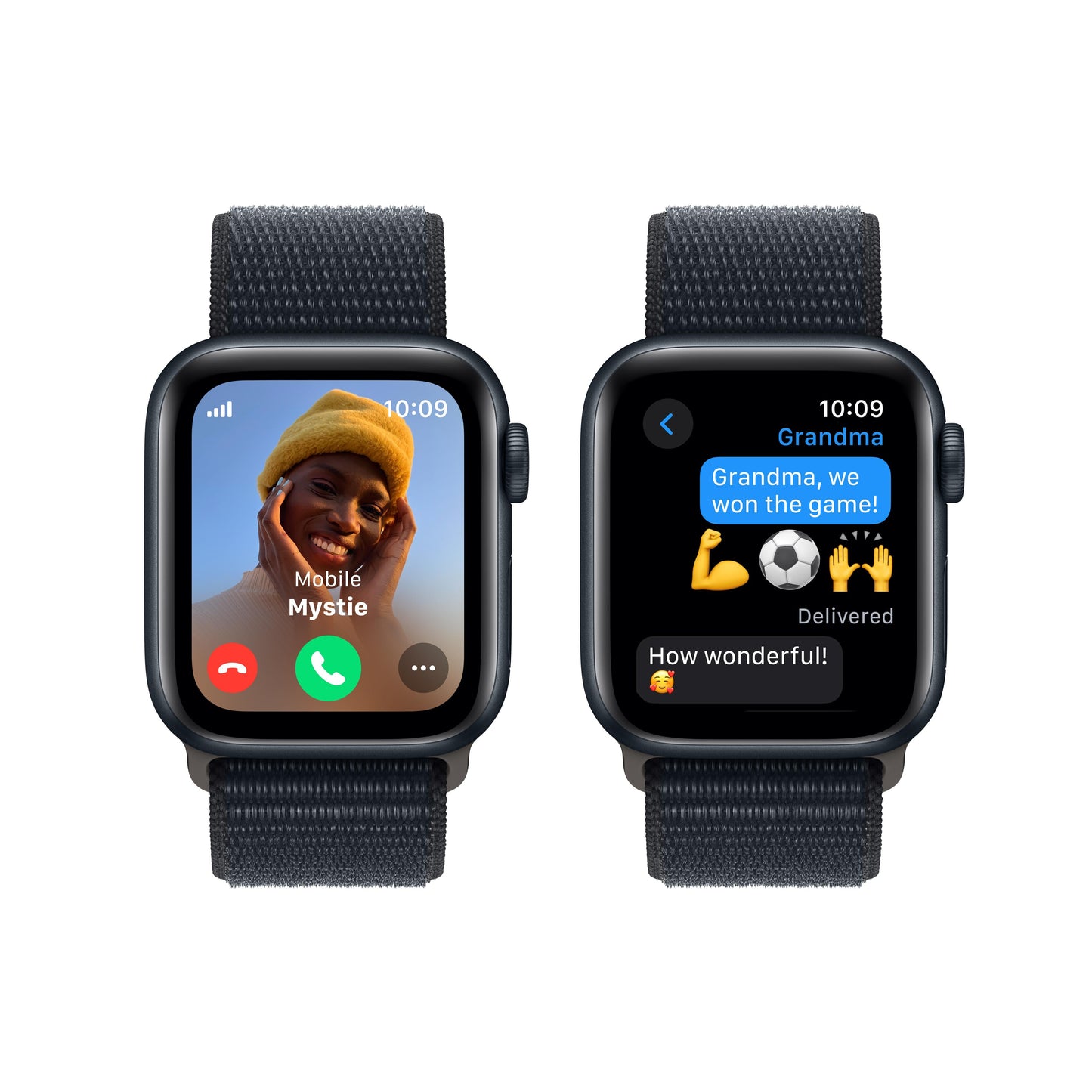 Apple Watch SE GPS + Cellular 40mm Midnight Aluminum Case with Midnight Sport Loop