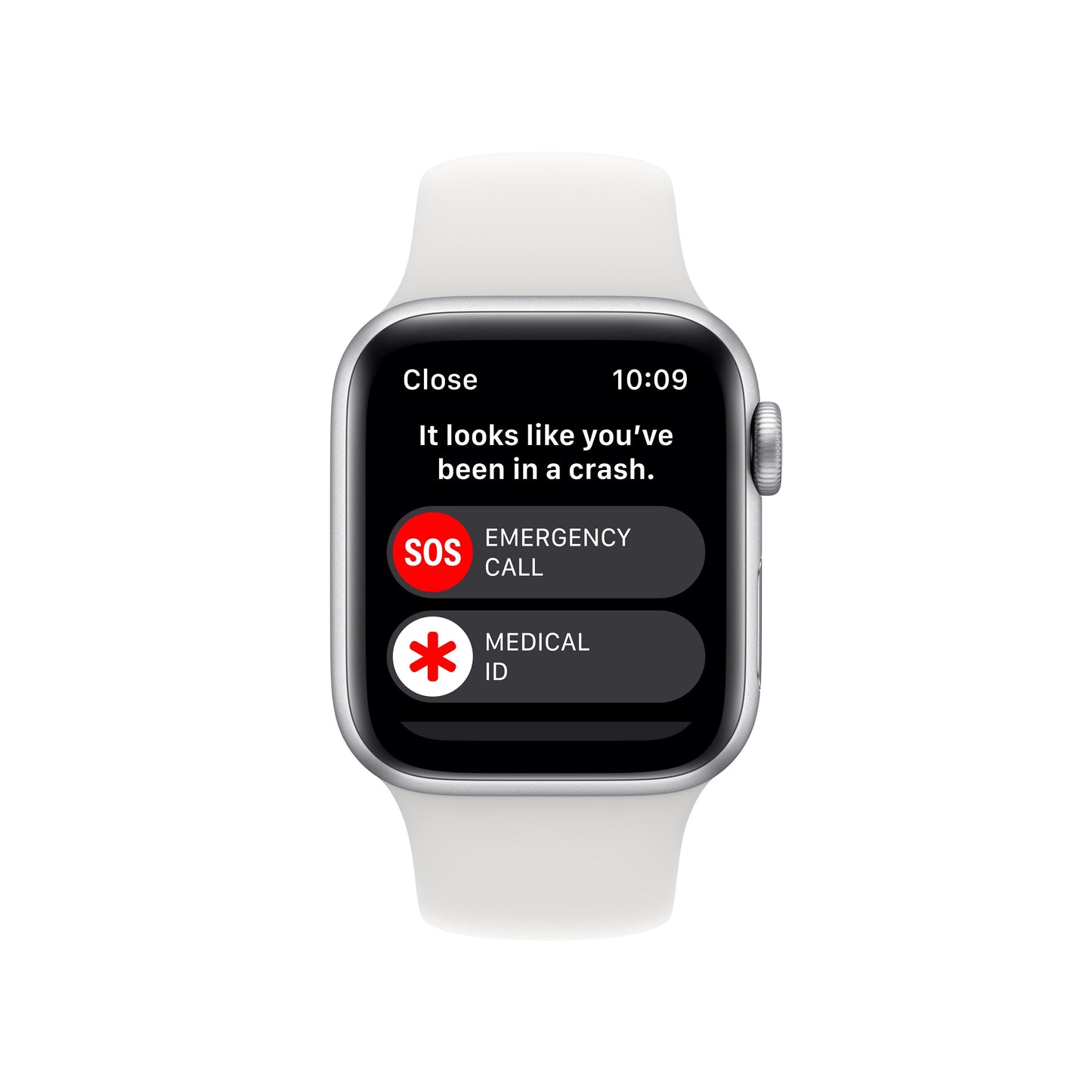 Apple Watch SE GPS + Cellular 40mm Silver Aluminum Case with White Sport Band - Regular