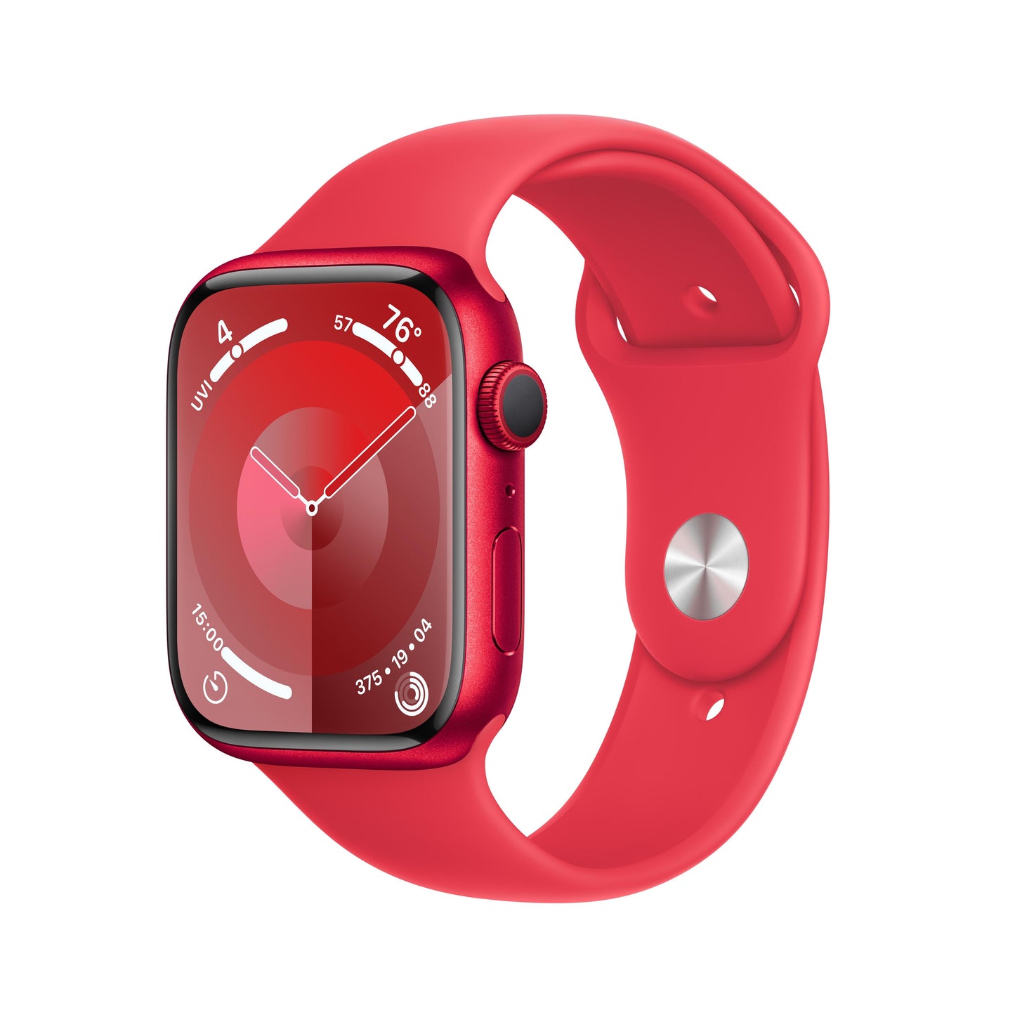 Apple Watch Series 9 GPS 45mm (PRODUCT)RED Aluminum Case with (PRODUCT)RED Sport Band - M/L