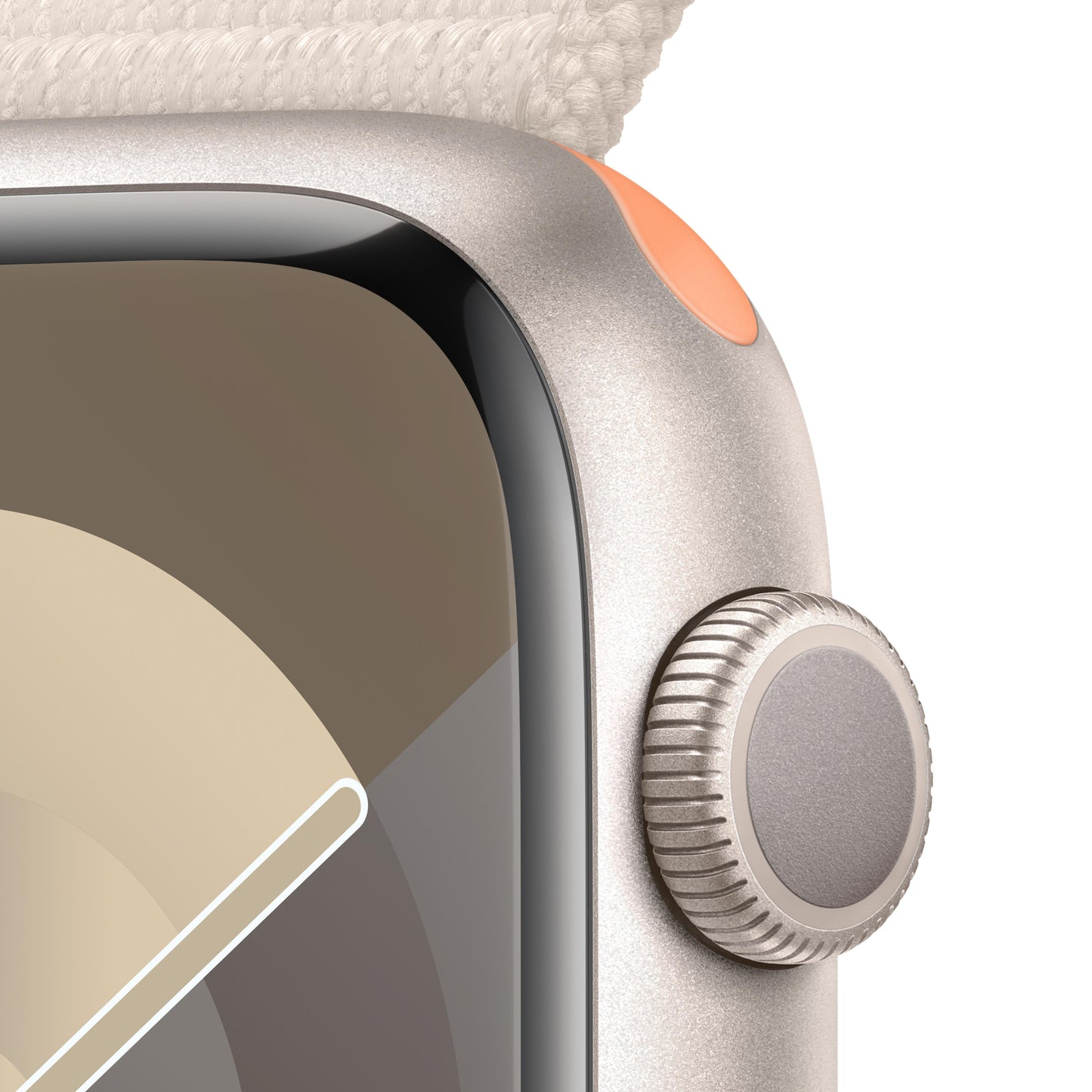 Apple Watch Series 9 GPS 45mm Starlight Aluminum Case with Starlight Sport Loop