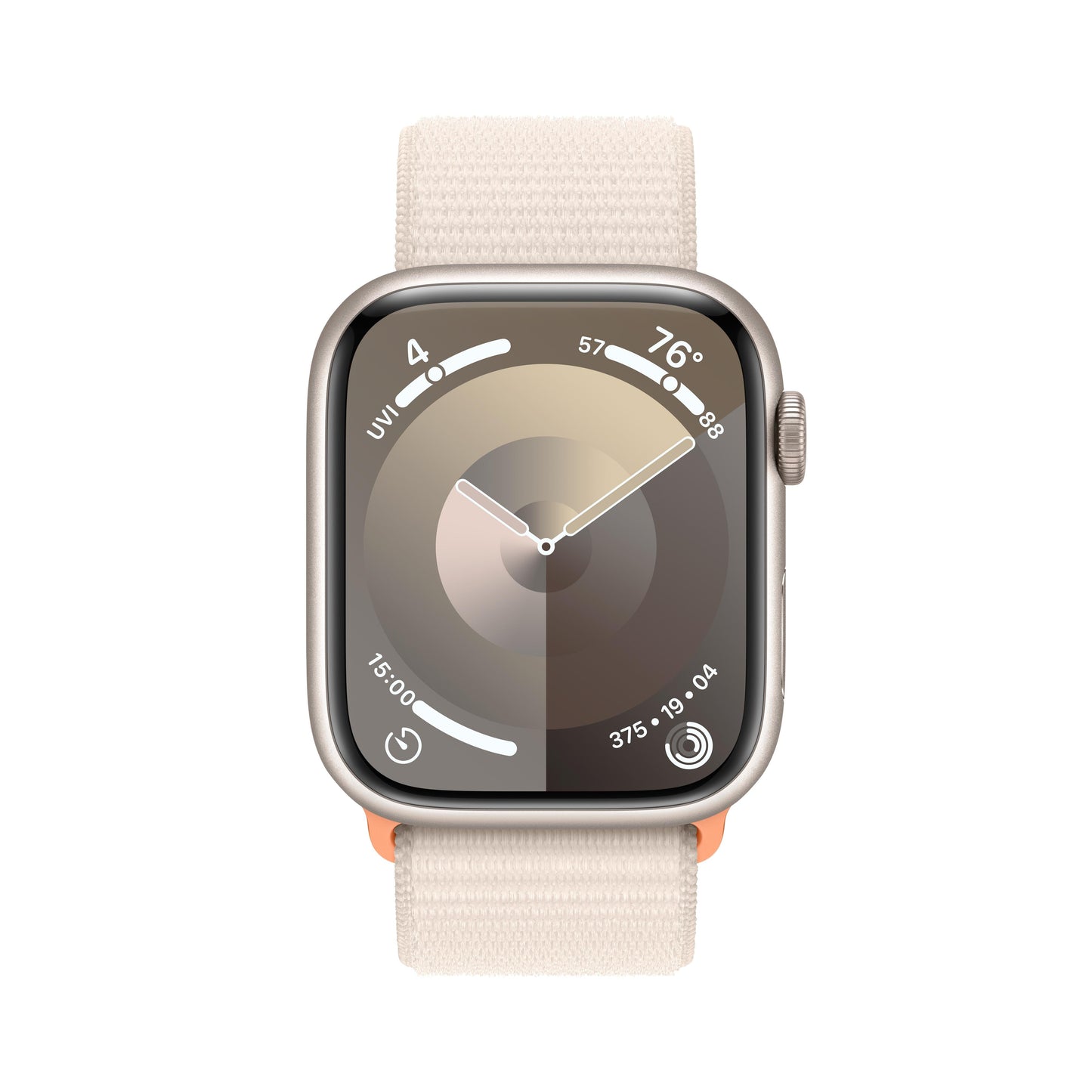 Apple Watch Series 9 GPS + Cellular 45mm Starlight Aluminum Case with Starlight Sport Loop
