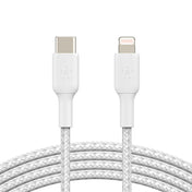 BELKIN Boost Charge Braided USB-C to Lightning Connector 1.2m - White