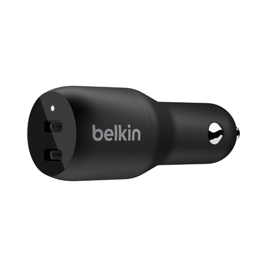 BELKIN Dual USB-C 36W Car Charger - Black