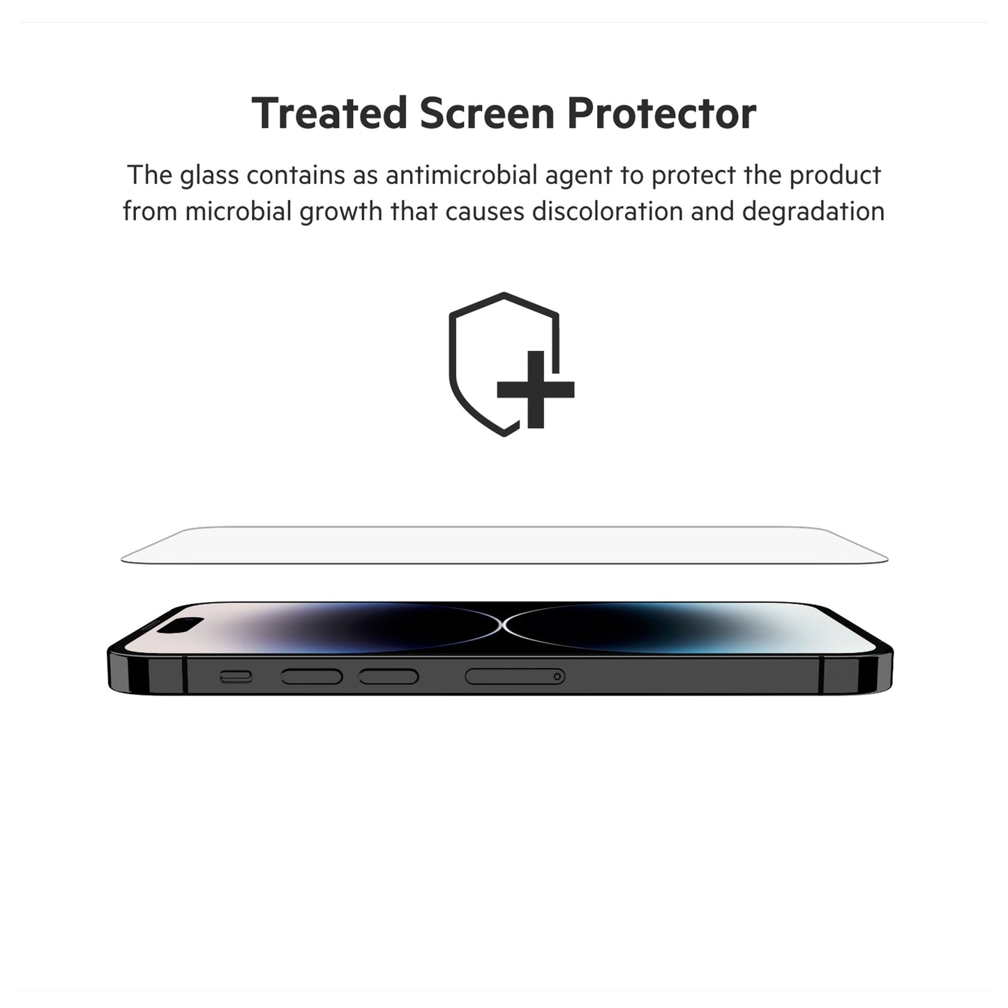 BELKIN Screenforce Tempered Glass for iPhone 14 Pro Max - Clear