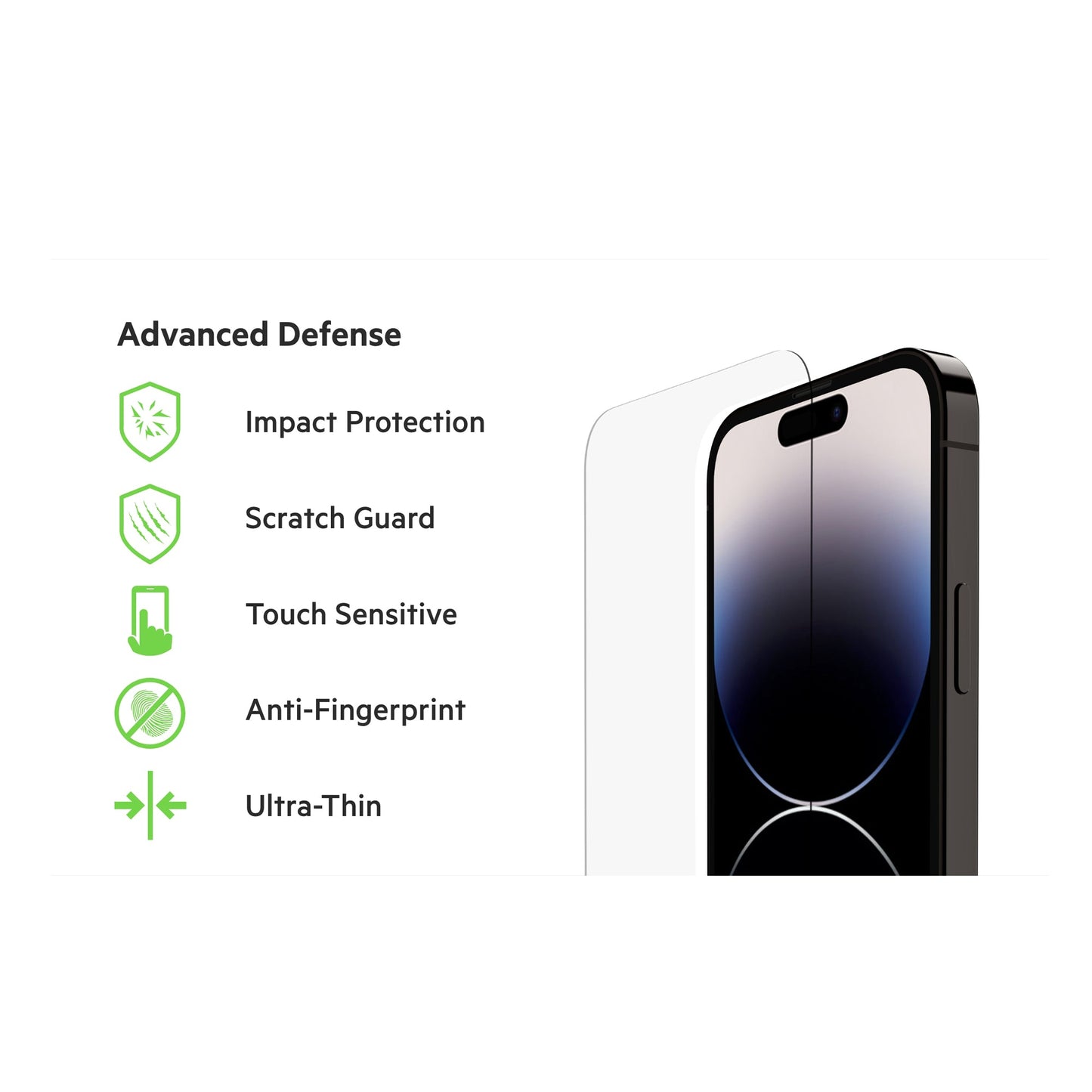 BELKIN Screenforce Tempered Glass for iPhone 14 Pro Max - Clear