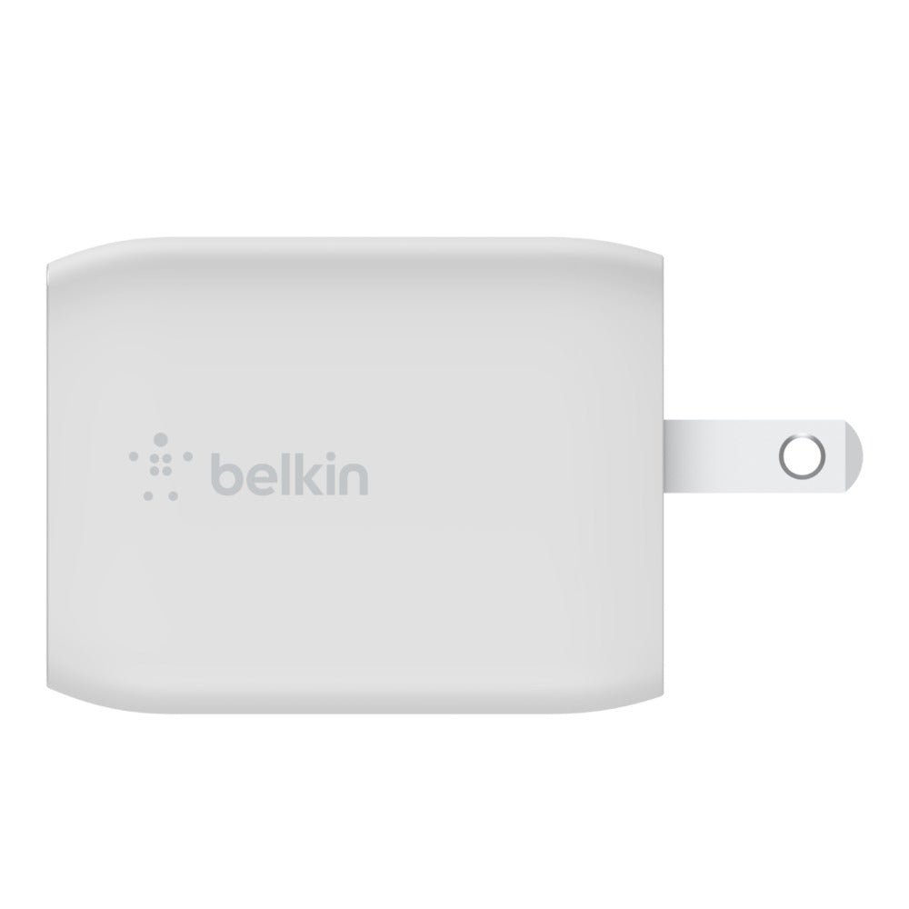 BELKIN BoostUp Charge Pro 65W Dual USB-C GaN Wall Charger with PPS - White