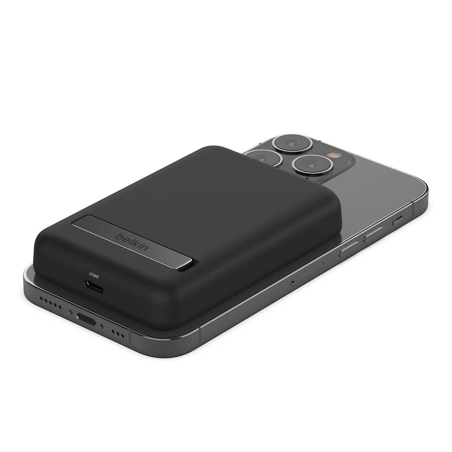 BELKIN BoostCharge Magnetic Wireless Power Bank 5K + Stand - Black